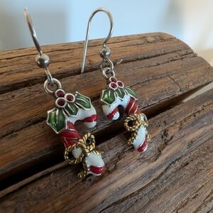 Brighton Festive Candy Cane Earrings